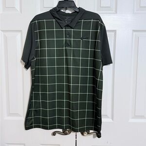 Black and Green Checkered Men's Polo Shirt
